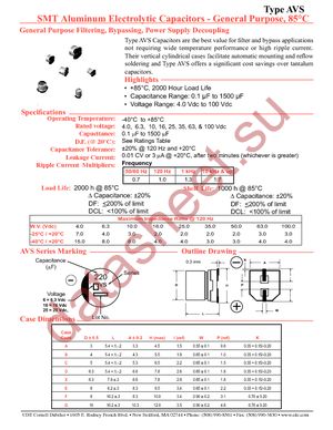 AVS107M16D16T-F datasheet  